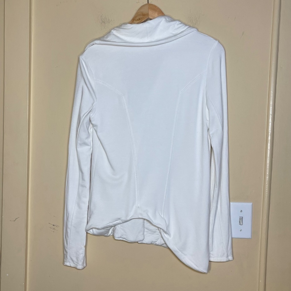 Isabel Marant White Sweater with Asymmetrical Zipper - Picture 2 of 7